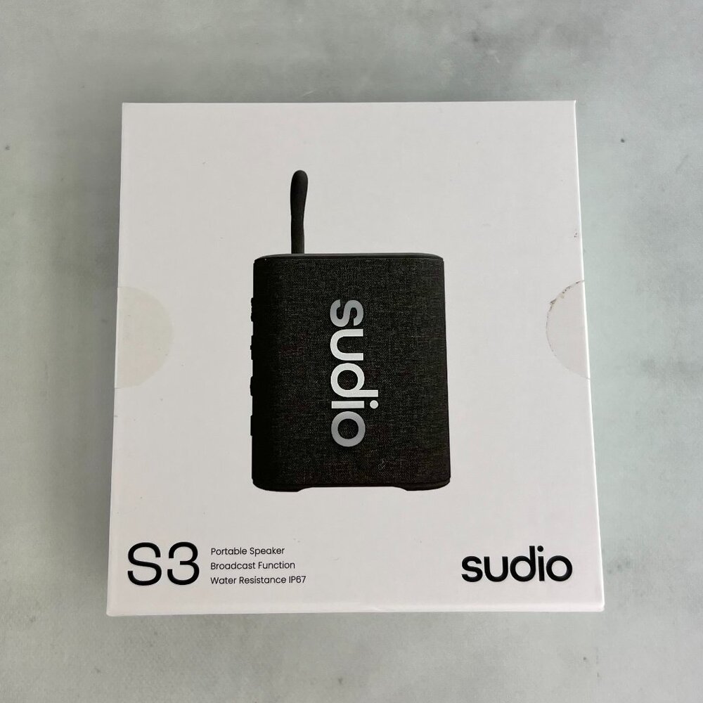 sudio S3 The Speaker On-The-Go Mini Portable Speaker SEALED